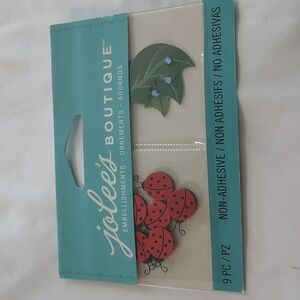 JOLEE'S Boutique Embellishments non adhesive 9pc new